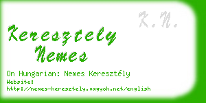 keresztely nemes business card