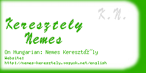 keresztely nemes business card